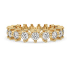 Round Diamond Wedding Band – Yellow Gold