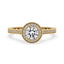 Halo Diamond Engagement Ring With Pave Style