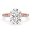 Oval Hidden Halo Engagement Ring for Modern Elegance