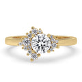Round Cut Cluster Diamond Ring
