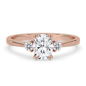 Elongated Cushion Engagement Ring