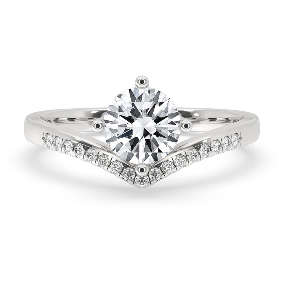 Chevron Engagement Ring Main image