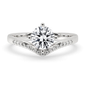 Chevron Engagement Ring