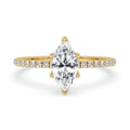 Marquise Cut Diamond Ring With Tulip Prong