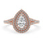 Split Shank Engagement Ring With Double Halo