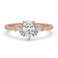 Pear Shaped Diamond Engagement Ring With Classic Prong Setting
