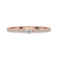 Marquise And Round Diamond 3/4 Eternity Band