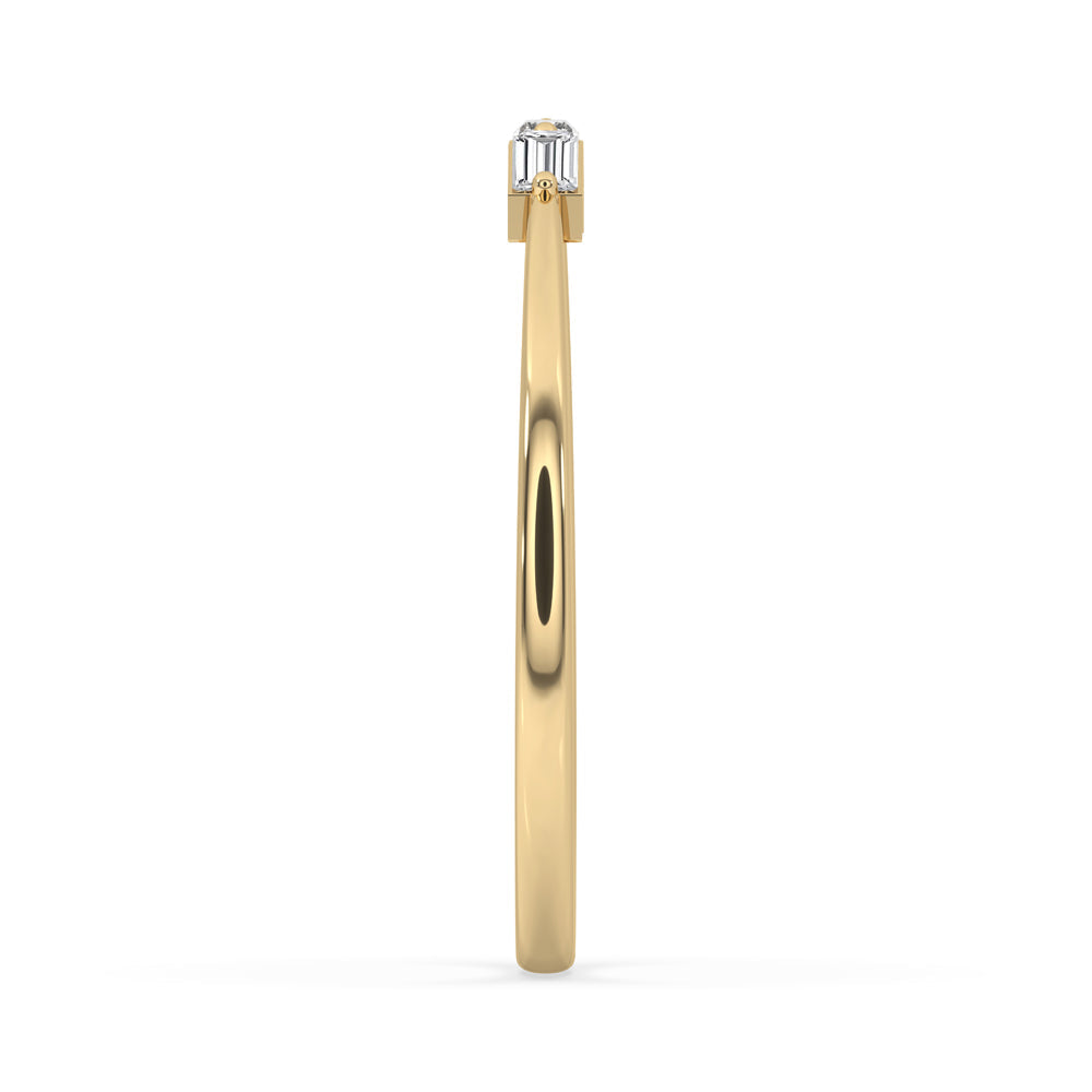 Baguette Diamond Band - Three Stone Style Secondary image