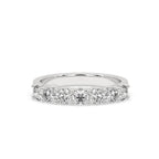 7 Stone Wedding Band - Half Eternity