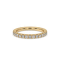 Yellow Gold Wedding Band – Round Diamond