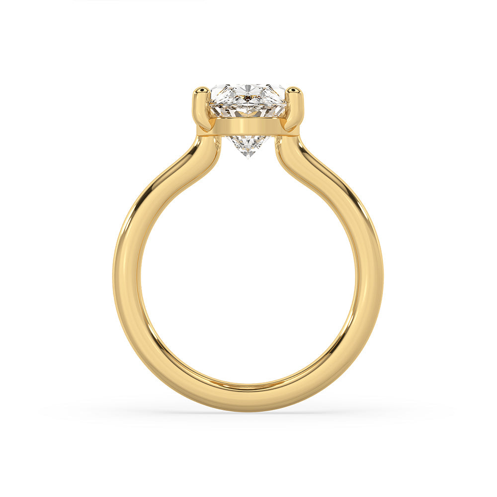 Moval Engagement Ring In Solitaire Style