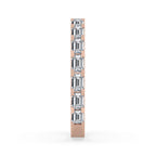 Emerald Cut Eternity Band - Rose Gold