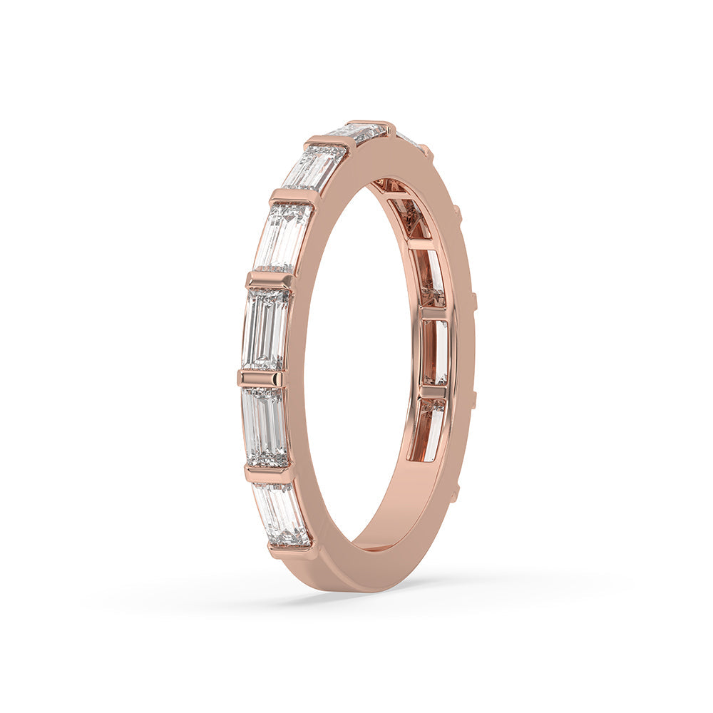 Baguette Diamond Band – Half Eternity