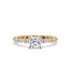 Cushion Diamond Ring with Marquise Side Stones