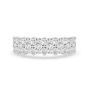 Half Eternity Emerald Cut Eternity Band