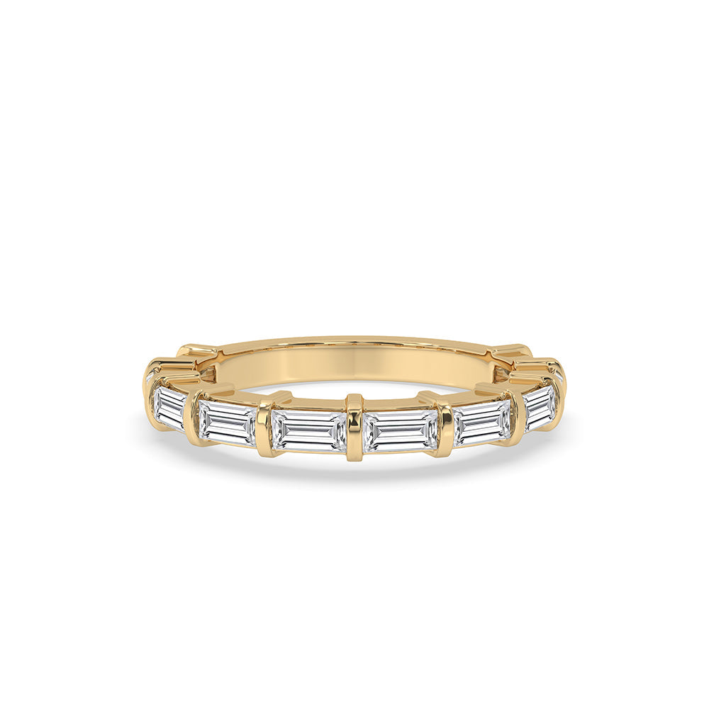 Baguette Wedding Band – Stunning Yellow Gold Main image