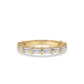 Baguette Wedding Band – Stunning Yellow Gold