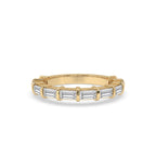 Baguette Wedding Band – Stunning Yellow Gold