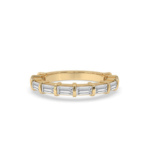 Baguette Wedding Band – Stunning Yellow Gold