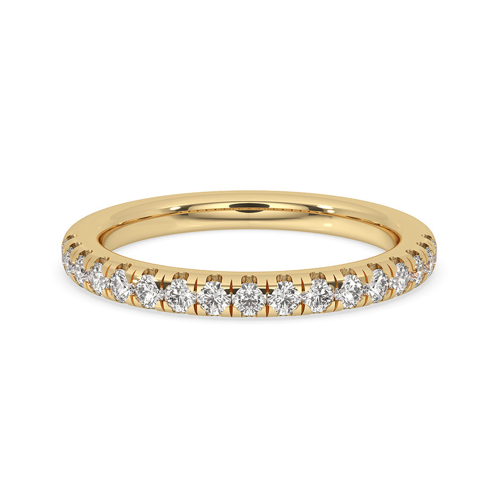 Half Eternity Minimalist Wedding Band Imagen principal del producto