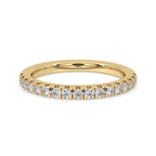 Half Eternity Minimalist Wedding Band