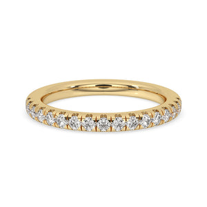 Half Eternity Minimalist Wedding Band