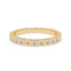 Square Bezel Box Yellow Gold Diamond Wedding Band