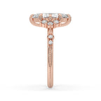 Marquise Engagement Ring with Side Stone