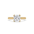 Cushion Cut Diamond Engagement Ring In Solitaire Style