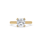 Cushion Cut Diamond Engagement Ring In Solitaire Style