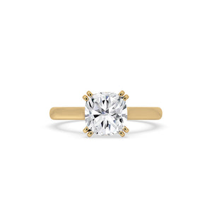 Cushion Cut Diamond Engagement Ring In Solitaire Style