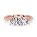 Round Cut Cluster Setting Diamond Ring