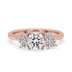Round Cut Cluster Setting Diamond Ring