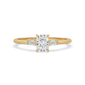 3 Stone Bar Setting Ring