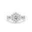 Halo Cluster Ring With Round Diamond