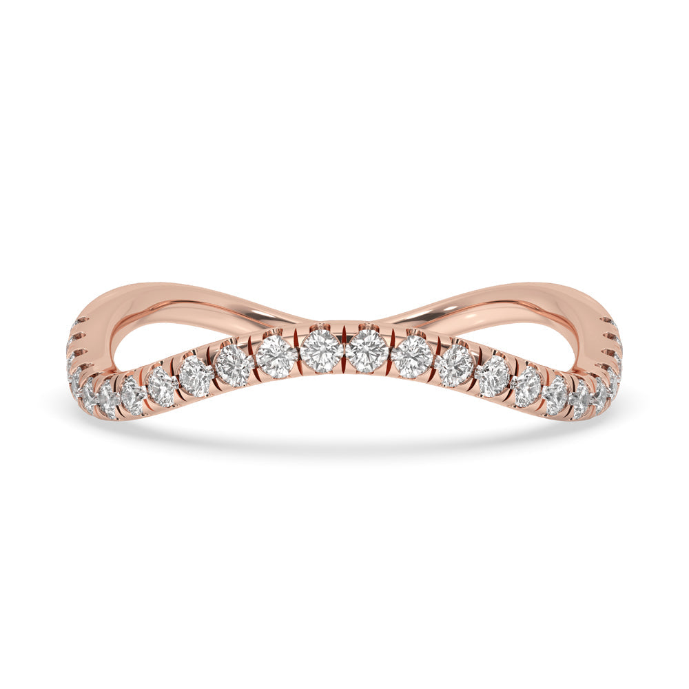 Round Diamond Eternity Band  – Rose Gold Image principale du produit