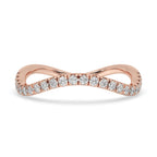 Round Diamond Eternity Band  – Rose Gold