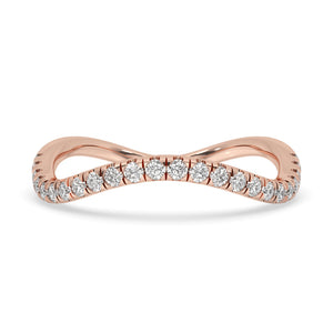 Round Diamond Eternity Band  – Rose Gold