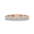 7 Stone Diamond Band In Rose Gold