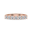 7 Stone Diamond Band In Rose Gold