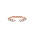 Open Gap Wedding Band – Rose Gold