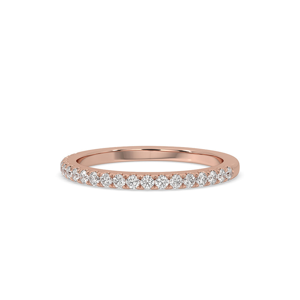 Half Eternity Wedding Band – Round Diamond