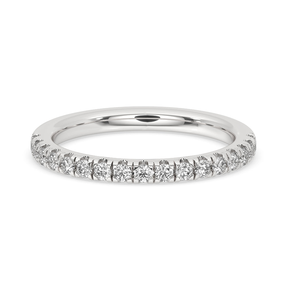 Half Eternity Wedding Band - Round Diamonds Imagen principal del producto