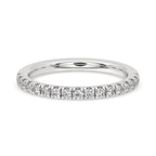 Half Eternity Wedding Band - Round Diamonds