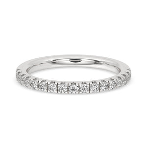 Half Eternity Wedding Band - Round Diamonds