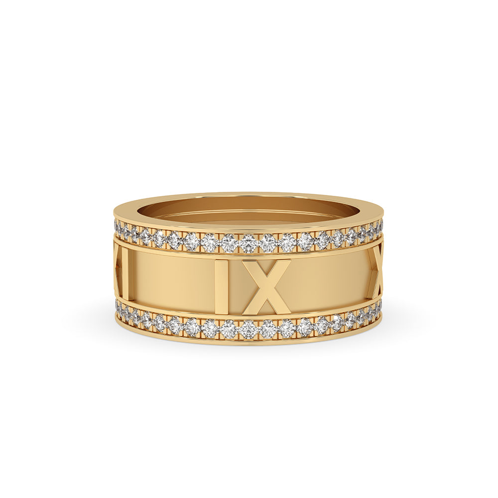Pave Diamond Wedding Band - Round Diamond Main image