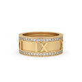 Pave Diamond Wedding Band - Round Diamond