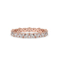 Round And Marquise Wedding Band