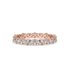 Round And Marquise Wedding Band