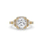 Cushion Halo Engagement Ring In White Gold